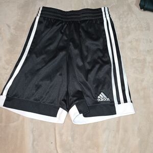 Adidas Kids Black and White Athletic Shorts